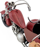 BRUBAKER Wine Bottle Holder "Vintage Motorcycle with Sidecar" Hand-Painted Metal