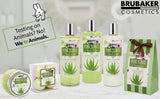 BRUBAKER Cosmetics Bath and Shower Set Aloe Vera - 11-Piece Gift Set in Wicker Basket