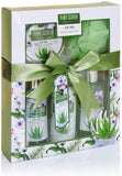 BRUBAKER Cosmetics Bath and Shower Gift Set - Aloe Vera - 5-Piece Gift Set