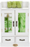 BRUBAKER Cosmetics 10-Piece Bath and Body Gift Set - Avocado -Spa Gift in Wooden Cabinet - Vintage White