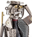 BRUBAKER Wine Bottle Holder Hunter - Metal - Handmade