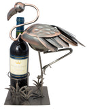 BRUBAKER Wine Bottle Holder 'Flamingo' - Table Top Metal Sculpture