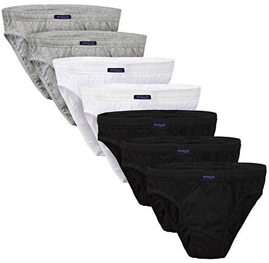 BRUBAKER Men's Basic Briefs Underwear - 7-Pack