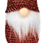 BRUBAKER 8-Piece Set Wooden and Knitted Christmas Gnomes - Tree Ornaments Pendants - 4.1 Inches - in Gift Box