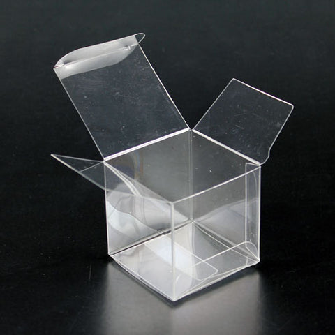 Clear Plastic Box 2"x2"x2" - Pack of 100