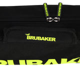 BRUBAKER XC Touring Cross-Country Ski Bag For 1 Pair of Skis and 1 Pair of Poles -  Black / Neon Yellow
