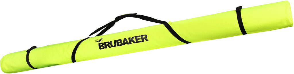 BRUBAKER XC Touring Cross-Country Ski Bag For 1 Pair of Skis and 1 Pair of Poles - Neon Yellow / Black