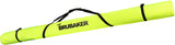 BRUBAKER Set of Cross-Country Ski Bag and Ski Boot Bag XC Touring Champion - For 1 Pair of Skis + Poles + Boots + Helmet - Neon Yellow / Black
