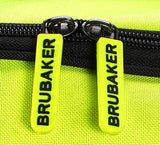 BRUBAKER Set of Cross-Country Ski Bag and Ski Boot Bag XC Touring Champion - For 1 Pair of Skis + Poles + Boots + Helmet - Neon Yellow / Black