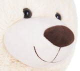 BRUBAKER XXL Teddy Bear 40 Inches - Soft Toy - Plush Cuddly Toy - Lovely Gift for Kids and Adults - White