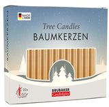 BRUBAKER Christmas Tree Candles for Pyramids Angel Chimes - Golden - Pack of 20 in a Gift Box