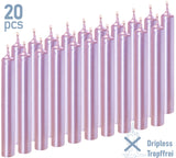 BRUBAKER Mini Taper Candles 20 pcs - Lilac - 3.75 x 0.5 Inches Unscented Candles for Rituals, Spells, Witchcraft, Wedding, Home Decor and Party