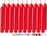 BRUBAKER Mini Taper Candles 20 pcs - Red - 3.75 x 0.5 Inches Unscented Candles for Rituals, Spells, Witchcraft, Wedding, Home Decor and Party