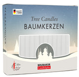 BRUBAKER Christmas Tree Candles for Pyramids Angel Chimes - White - Pack of 20 in a Gift Box