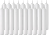 BRUBAKER Mini Taper Candles 20 pcs - White - 3.75 x 0.5 Inches Unscented Candles for Rituals, Spells, Witchcraft, Wedding, Home Decor and Party