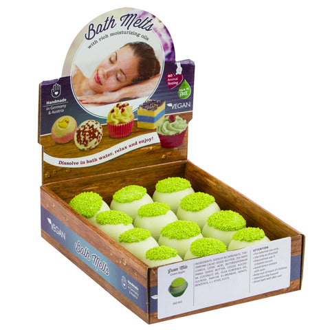 BRUBAKER "Green Mile (Green Apple)" Bath Melts 12pcs /Box  - Vegan - Organic - Handmade