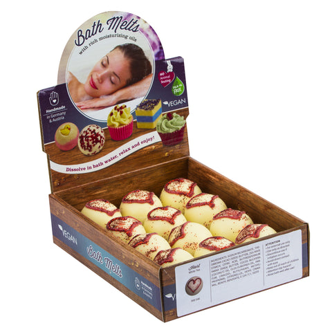 BRUBAKER "Heart (White Tea)" Bath Melts 12pcs /Box  - Vegan - Organic - Handmade