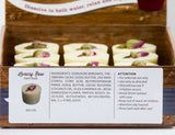 BRUBAKER "Luxury Rose (Dark Rose)" Bath Melts 12pcs /Box  - Vegan - Organic - Handmade