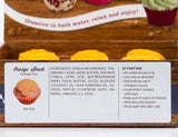BRUBAKER "Orange Shock (Orange Fizz)" Bath Melts 12pcs /Box  - Vegan - Organic - Handmade