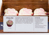 BRUBAKER "Lovely Lady (Cranberry)" Bath Melts 12pcs /Box  - Vegan - Organic - Handmade